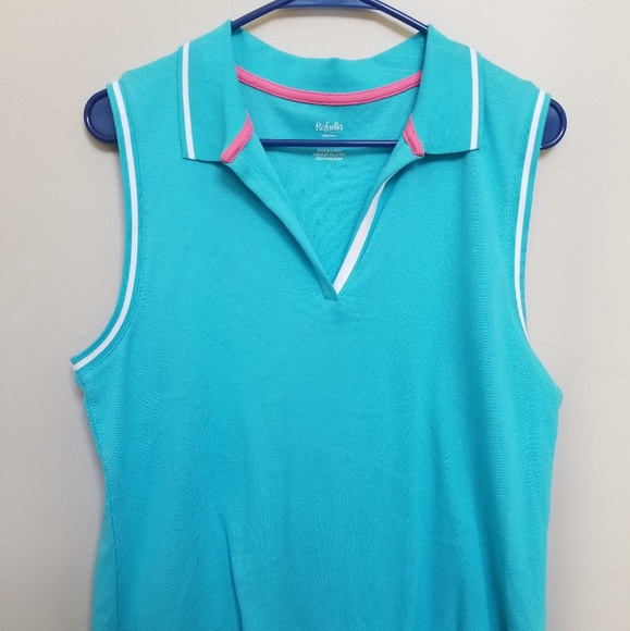 Rafaella polo blue tank top - Picture 2 of 5